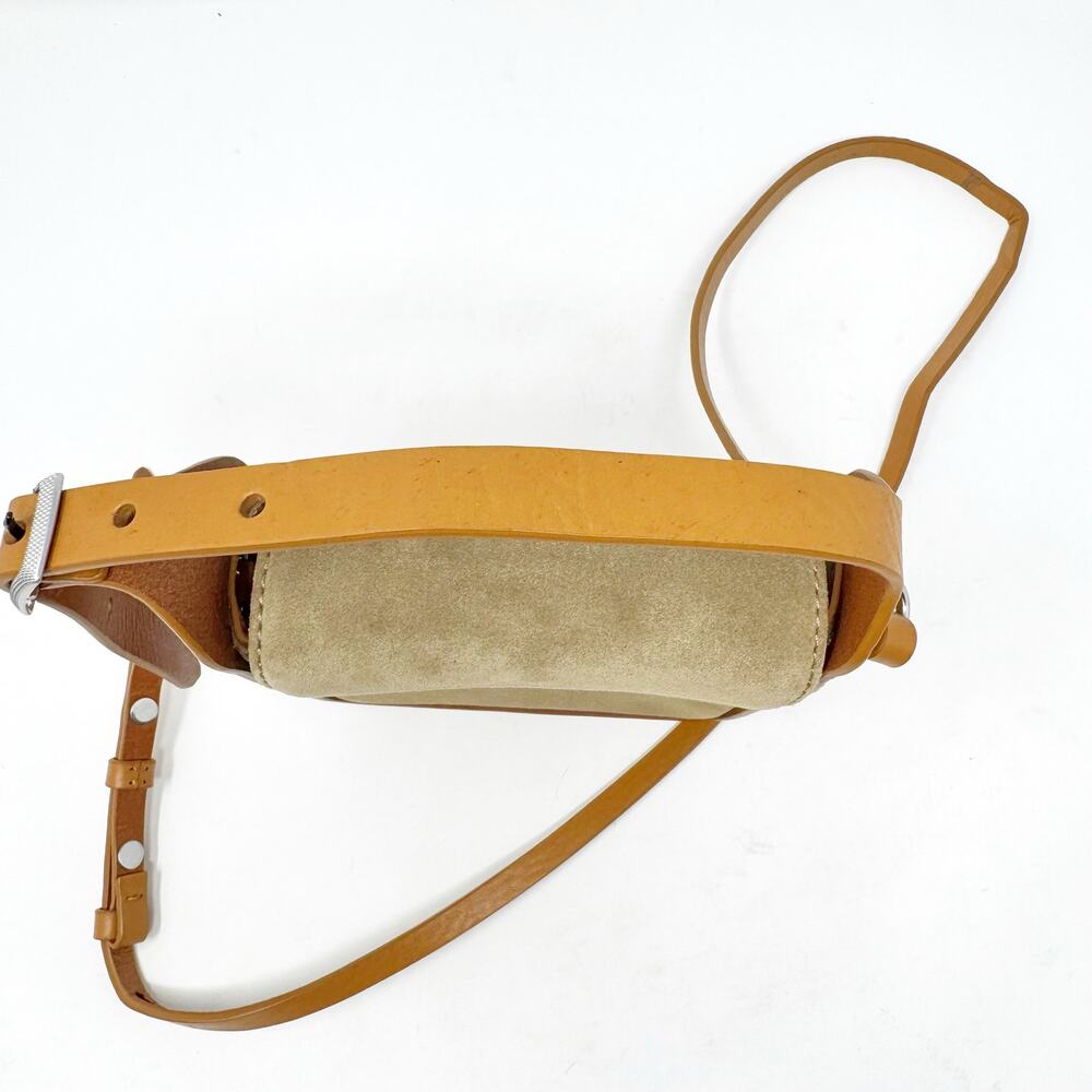 Rag & Bone Journee Suede Leather Crossbody Bag Tan Beige Mini - Picture 8 of 12